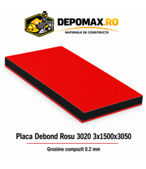 Placa BOND Rosu 3020 3mm, 1500x3050mm, aluminiu 0.2mm